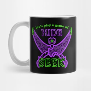 Hide and Seek Rogue Thief Class Poison Daggers Funny Dungeon Tabletop RPG Mug